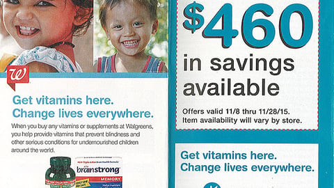 Walgreens November 2015 Coupon Book Cover