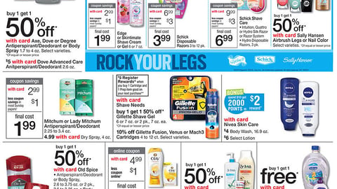 Walgreens Multi-Brand 'Rock Your Legs' Feature