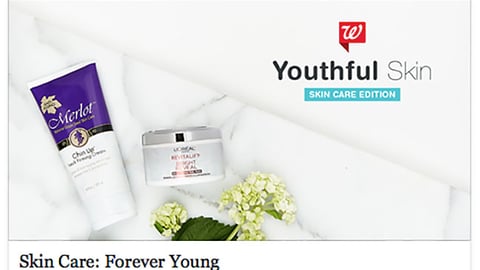 Walgreens 'Skin Care' Facebook Update