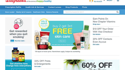 Walgreens.com Multi-Brand 'Skin Care' Ad
