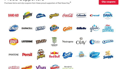 Walgreens.com 'Red Nose Day Proud Supporters' Listing