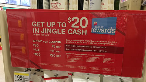Walgreens 'Jingle Cash' Header