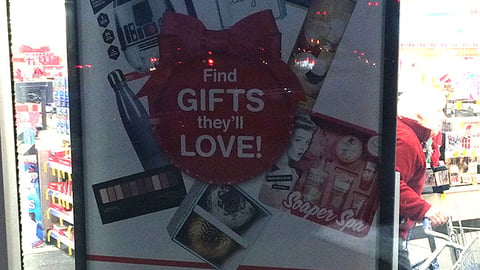 Walgreens 'Find Gifts They'll Love' Window Poster