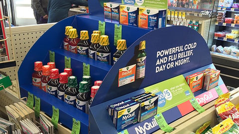 Vicks Walgreens Counter Display