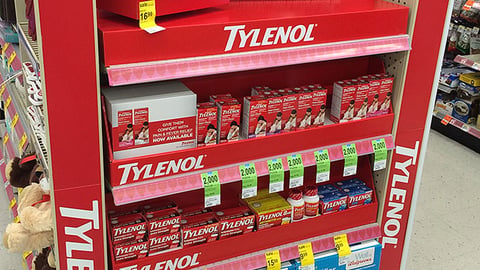 Tylenol Walgreens Endcap