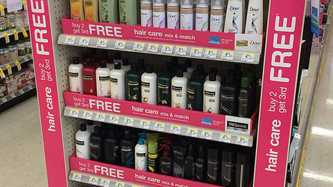 Walgreens Unilever 'Hair Care' Endcap