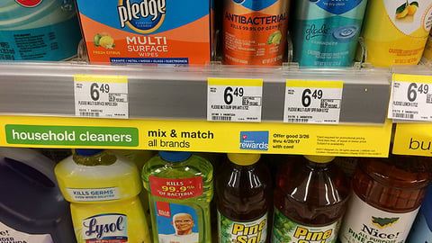Walgreens 'Household Cleaners' Shelf Strip