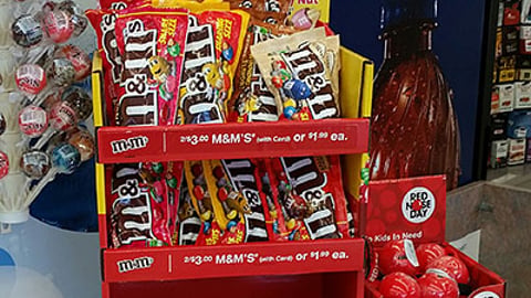 Walgreens 'Red Nose Day' Counter Display