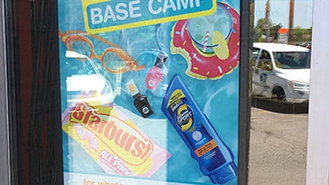 Walgreens 'Summer Base Camp' Window Poster
