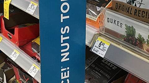 Walgreens 'Try Nice! Nuts Today' Violator