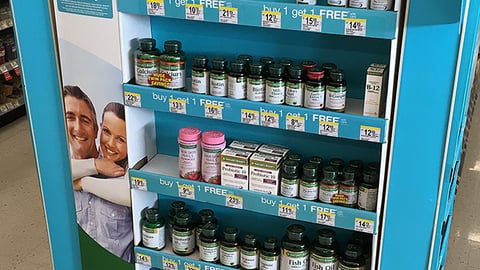 Nature's Bounty Walgreens 'Get Healthy Here' Endcap