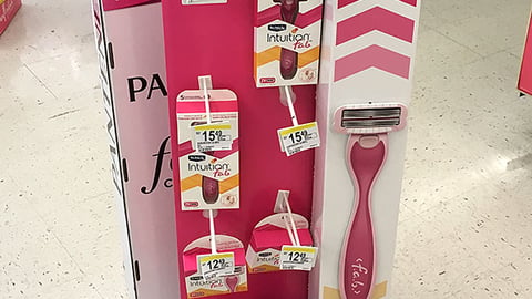 Schick Intuition f.a.b. Walgreens Floorstand