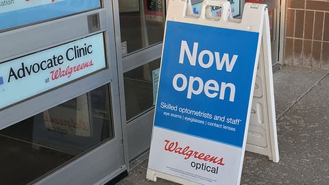 Walgreens Optical A-Board
