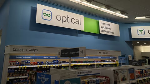Walgreens Optical Wall Signage