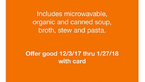 Walgreens 'Soup & Canned Meals' Coupon Book Feature