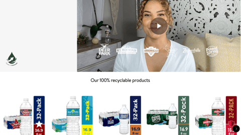 Walmart BlueTriton 'Flow It Forward' Web Page
