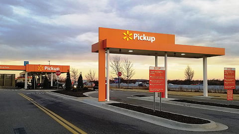 Walmart Click-and-Collect Pickup Area