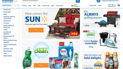 Walmart Canada Home Page