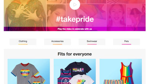 Target 'Together, We Take Pride' Web Page