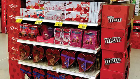 Wegmans Valentine’s Day Endcap
