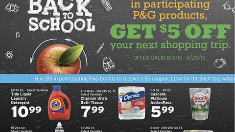 Hannaford P&G 'Welcome Back to School' Feature