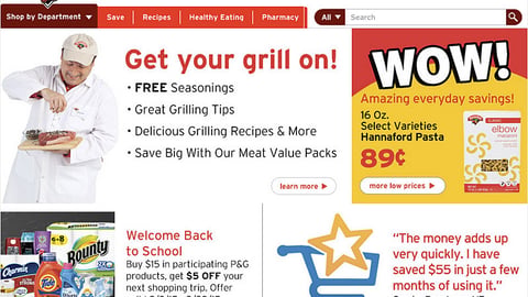 Hannaford P&G 'Welcome Back to School' Display Ad