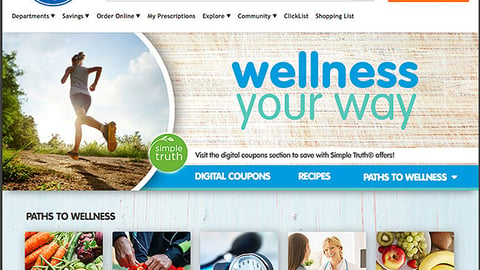 Kroger 'Wellness Your Way' Web Page