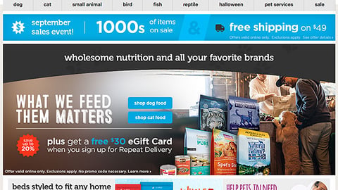 Petco WholeHearted 'Shop Now' Display Ad