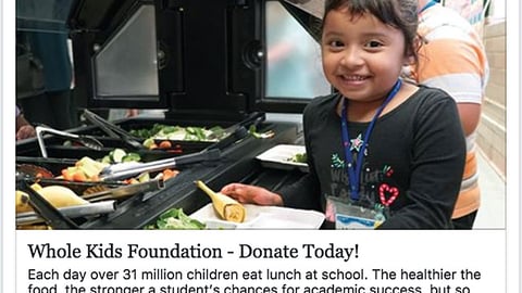 Whole Kids Foundation King Arthur Flour 'Something Magic' Facebook Update