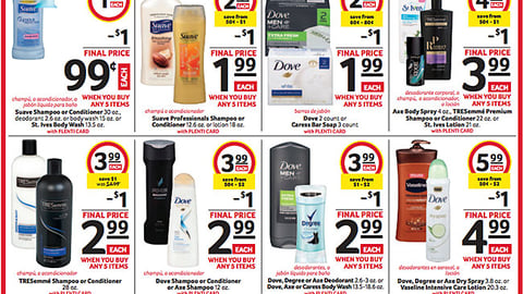 Southeastern Grocers Unilever 'Mix or Match' Feature