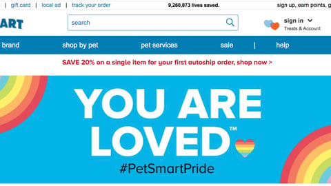 PetSmart 'You Are Loved' Web Page