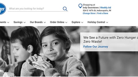 Kroger 'Zero Hunger and Zero Waste' Carousel Ad