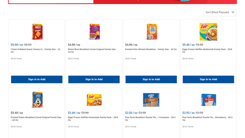 Albertsons Kellogg 'Feed the Love' E-Commerce Shop