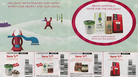 Starbucks Multi-Product Holiday FSI