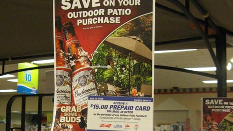 Budweiser Summer Incentive Sign