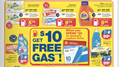 CVS/pharmacy P&G Gas Card Incentive Feature