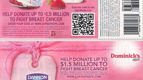 Activia 'Cups of Hope' FSIs