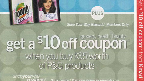 Kmart P&G 'brandSaver' Incentive Offer