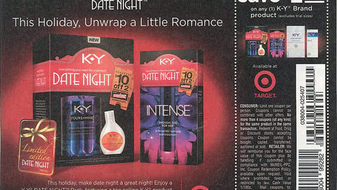 K-Y Date Night Target Holiday FSI