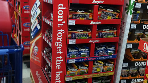 Energizer Meijer Holiday Pallet Display