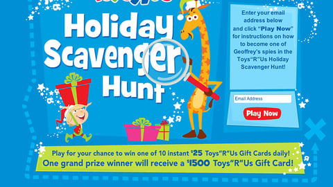 Toys "R" Us 'Holiday Scavenger Hunt' Promotion
