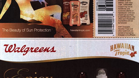 Hawaiian Tropic Walgreens 'Indulgence' FSI