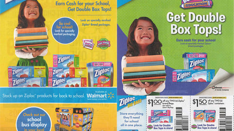 Ziploc 'Back to School' FSIs