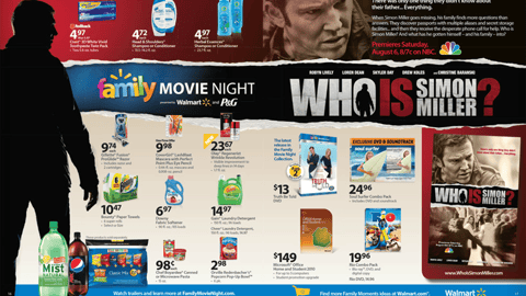 Walmart P&G 'Family Movie Night' Feature