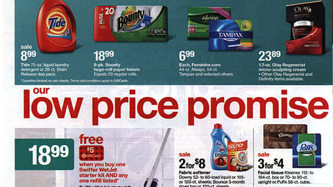 Target P&G 'Low Price Promise' Feature