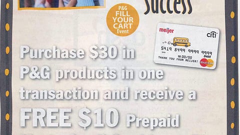 P&G Meijer Back-to-School FSI