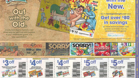 Hasbro 'Family Game Night' FSIs