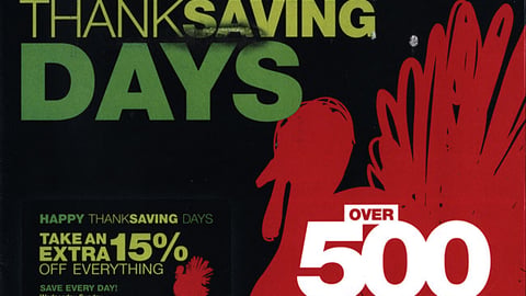 Kohl's 'Happy Thanksgiving Days' Mailer