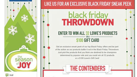 Lowe's 'Black Friday Throwdown'