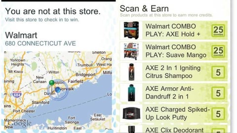 'Check In to Win' Screens